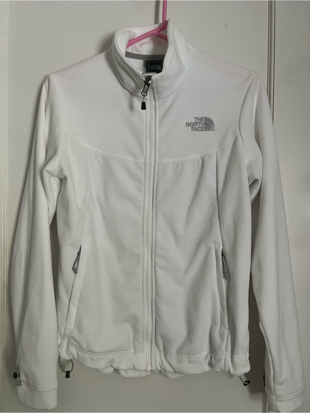 The North Face Women's White Full-Zip Fleece Jacket